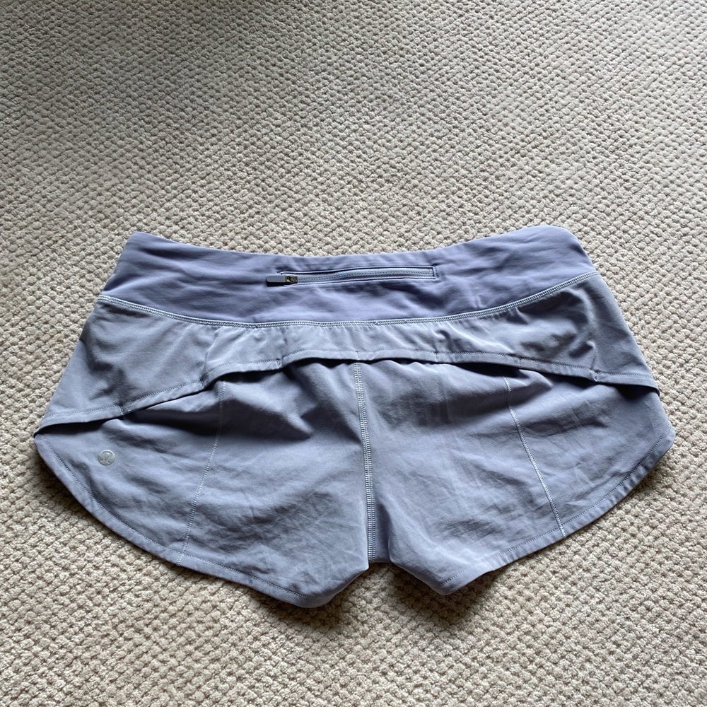 Lululemon purple speed up shorts